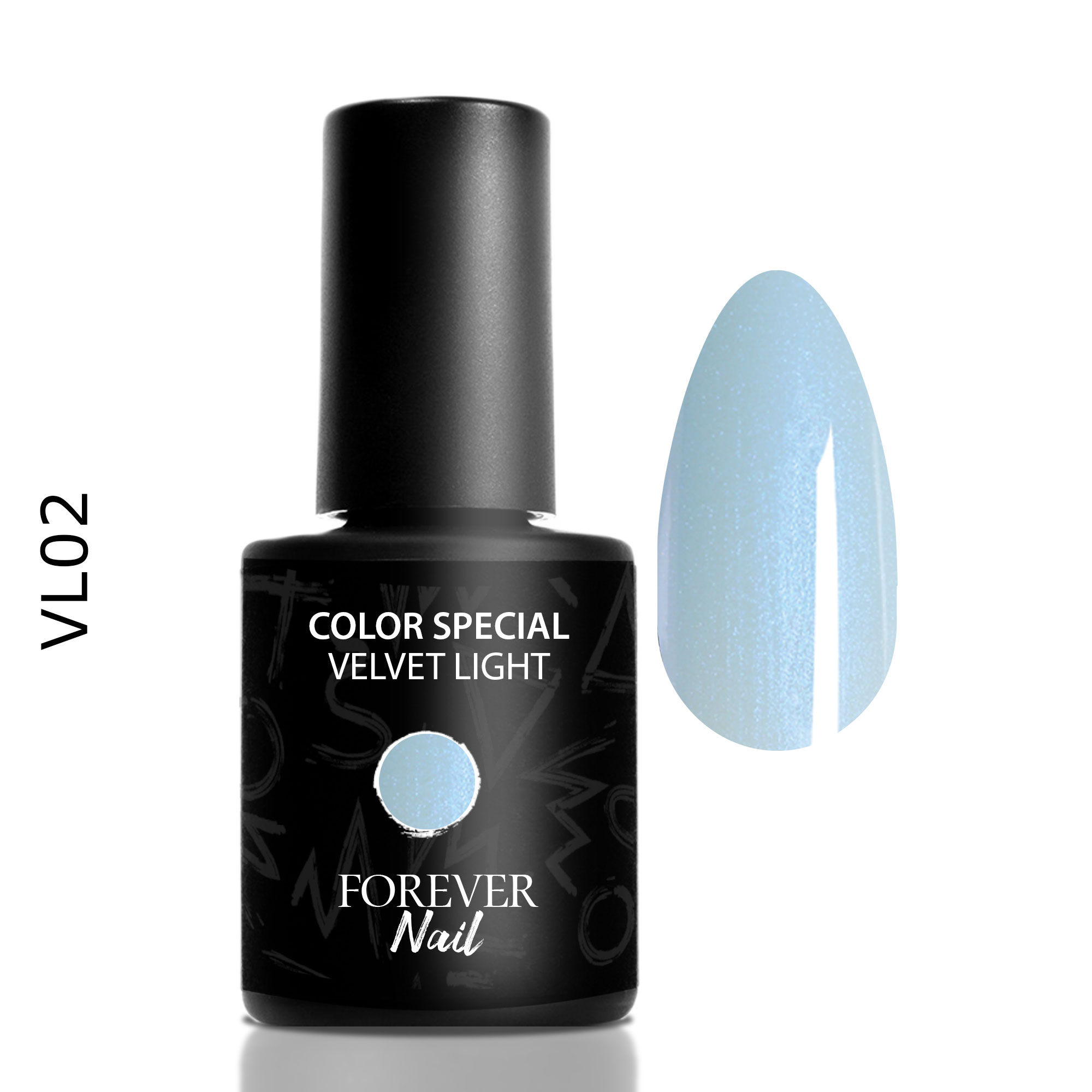 Smalto-Gel-Semipermanente Velvet Light VL02 Forevernail