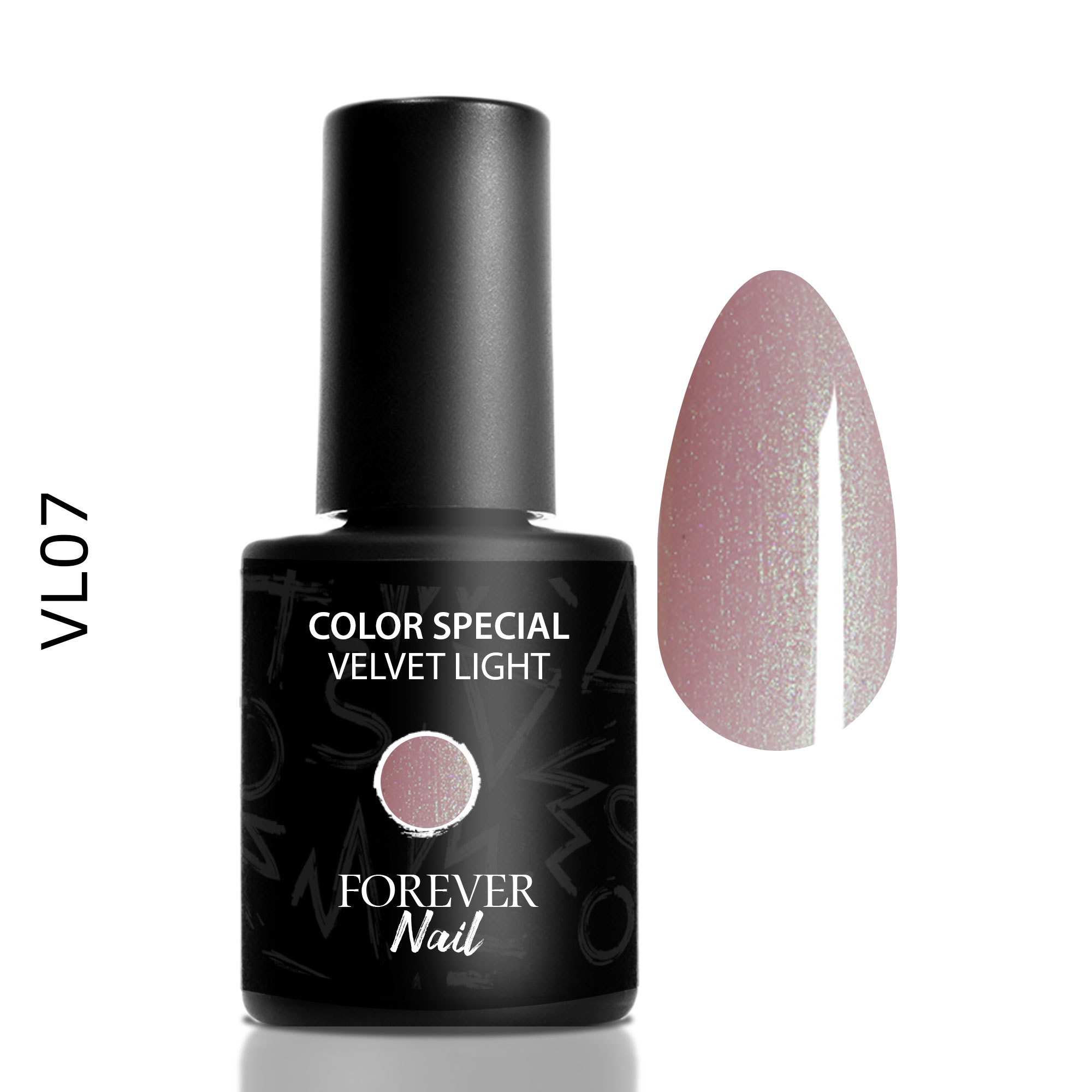 smalto-Gel-Semipermanente Velvet Light VL07 Forevernail